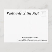Alte Postkarte - Herbst (Rückseite)