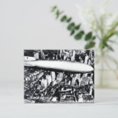 Alte Postkarte - Hindenburg über Manhattan 1936 (Stehend Vorderseite)