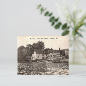 Alte Postkarte - Hintern und Austern, Button Mill, (Stehend Vorderseite)