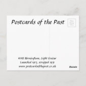 Alte Postkarte - HMS Birmingham (Rückseite)