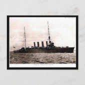 Alte Postkarte - HMS Birmingham (Vorderseite)