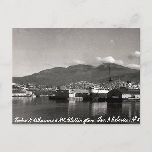 Alte Postkarte - Hobart, Tasmanie (Vorderseite)