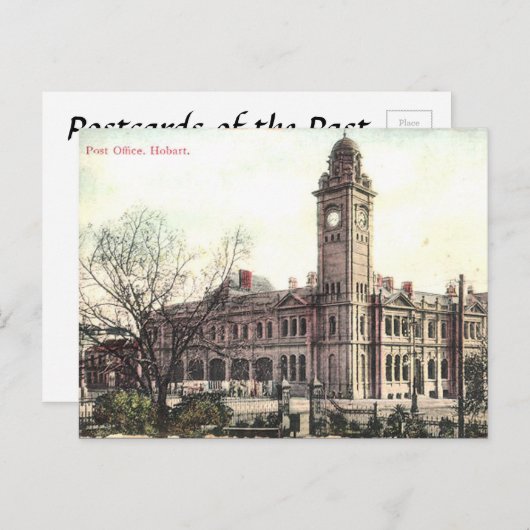 Alte Postkarte - Hobart, Tasmanie (Vorne/Hinten)