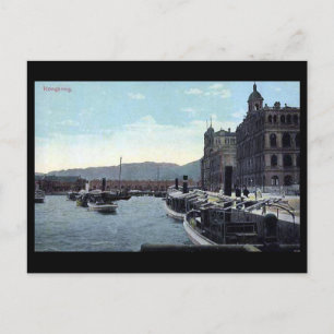 Alte Postkarte - Hongkong 1913