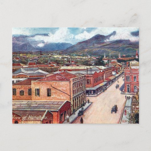 Alte Postkarte - Honolulu, Hawaii (Vorderseite)