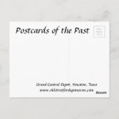 Alte Postkarte - Houston, Texas (Rückseite)