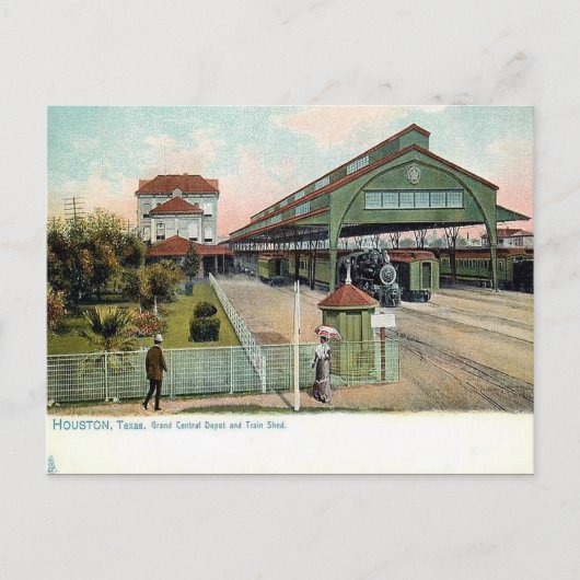 Alte Postkarte - Houston, Texas (Vorderseite)