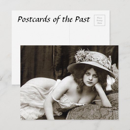 Alte Postkarte - Hübsches Mädchen (Vorne/Hinten)