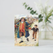 Alte Postkarte - Hummel und Oliver (Stehend Vorderseite)