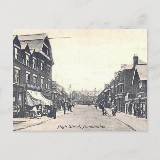 Alte Postkarte - Hunstanton, Norfolk (Vorderseite)