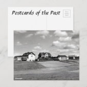 Alte Postkarte - Hvanneyri, Island (Vorne/Hinten)