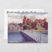 Alte Postkarte - Inverness-Schloss, Schottland (Vorne/Hinten)
