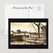 Alte Postkarte, Ipswich Postkarte (Vorne/Hinten)