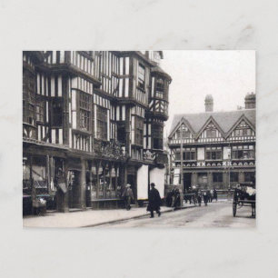 Alte Postkarte - Irisches Herrenhaus, Shrewsbury