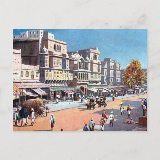 Alte Postkarte - Jeypore, Indien (Vorderseite)