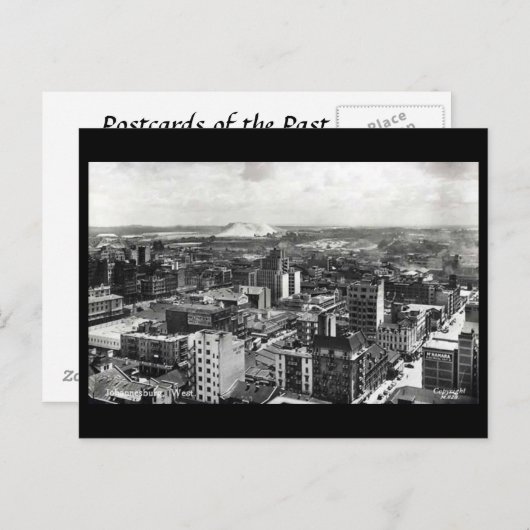 Alte Postkarte - Johannesburg, Südafrika (Vorne/Hinten)