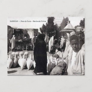 Alte Postkarte - Kairouan, Tunesien
