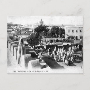 Alte Postkarte - Kairouan, Tunesien