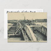 Alte Postkarte - Kalkutta, Indien (Vorne/Hinten)