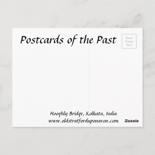 Alte Postkarte - Kalkutta, Indien (Rückseite)