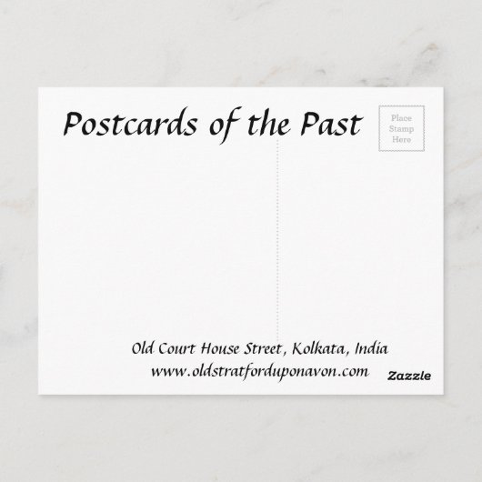 Alte Postkarte - Kalkutta, Indien (Rückseite)