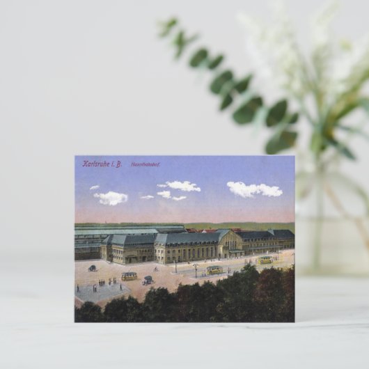Alte Postkarte - Karlsruhe, Deutschland (Stehend Vorderseite)