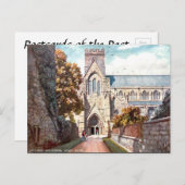 Alte Postkarte - Kathedrale Carlisle (Vorne/Hinten)