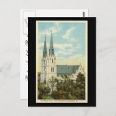 Alte Postkarte, Kathedrale, Savannah, Georgien Postkarte (Vorne/Hinten)