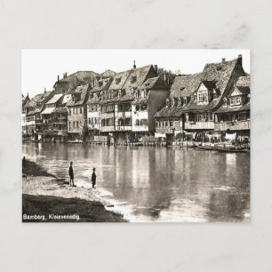 Alte Postkarte - Klein Venedig, Bamberg, Bayern