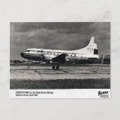 Alte Postkarte - KLM Convair 340 (Vorderseite)