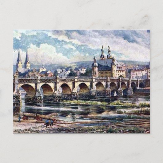 Alte Postkarte - Koblenz, Deutschland (Vorderseite)