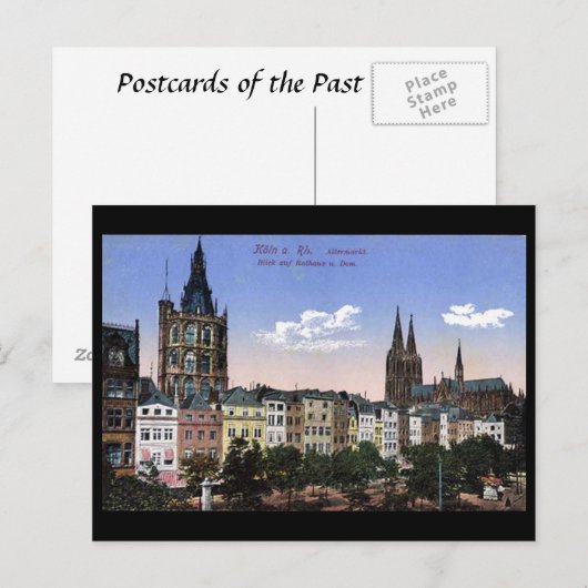 Alte Postkarte - Koln/Köln - Altermarkt (Vorne/Hinten)