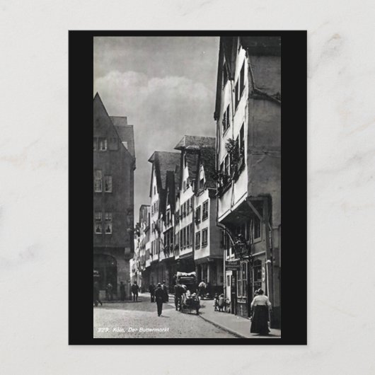 Alte Postkarte - Koln/Köln, Buttermarkt. (Vorderseite)
