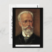 Alte Postkarte - Komponisten - Tschaikowski (Vorne/Hinten)