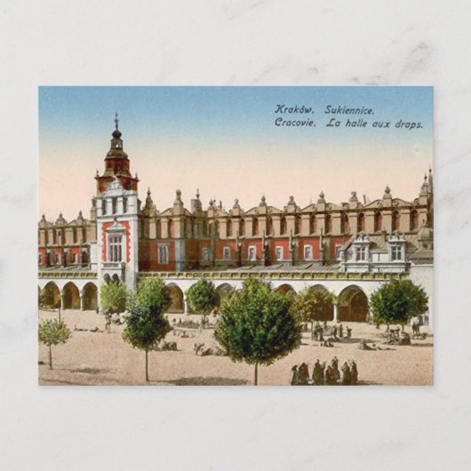Alte Postkarte - Krakau, Polen (Vorderseite)