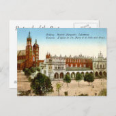 Alte Postkarte - Krakau, Polen (Vorne/Hinten)