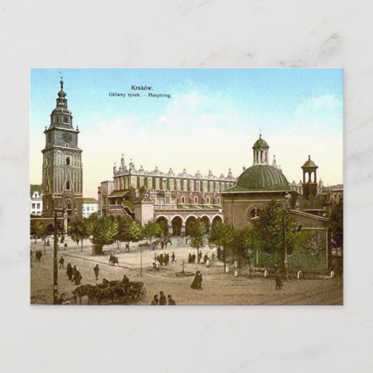 Alte Postkarte - Krakau, Polen (Vorderseite)