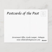 Alte Postkarte - Kuala Lumpur, Malaysia (Rückseite)