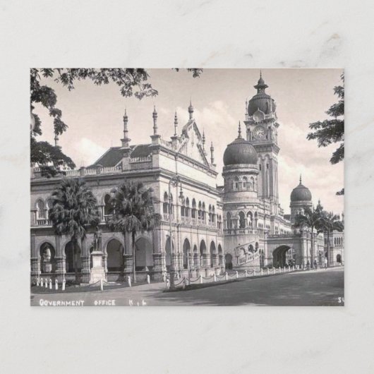 Alte Postkarte - Kuala Lumpur, Malaysia (Vorderseite)