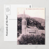Alte Postkarte - La Basilique, Lourdes (Vorne/Hinten)