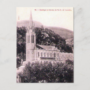 Alte Postkarte - La Basilique, Lourdes