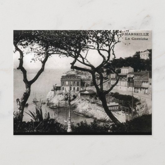 Alte Postkarte - La Corniche, Marseille (Vorderseite)