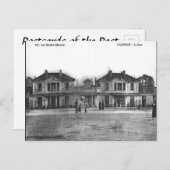 Alte Postkarte - La Gare, Chaumont, Haute Marne (Vorne/Hinten)