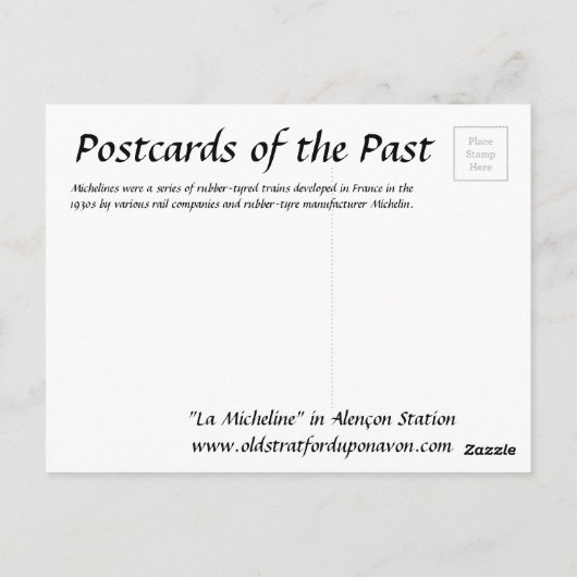 Alte Postkarte - La Micheline (Rückseite)