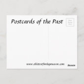 Alte Postkarte - Lady in einem Hut (Rückseite)