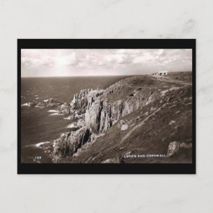 Alte Postkarte - Land's End, Cornwall