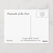 Alte Postkarte - Langton Dock, Liverpool (Rückseite)