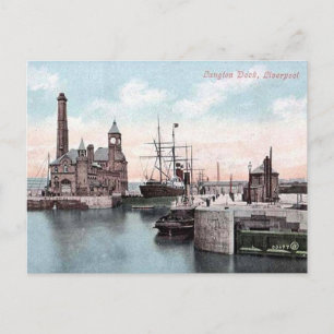 Alte Postkarte - Langton Dock, Liverpool