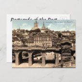 Alte Postkarte - Lausanne, Schweiz (Vorne/Hinten)