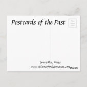 Alte Postkarte - Llangollen, Wales (Rückseite)